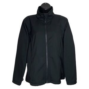 Columbia Jacket Womens M Black Softshell Interchange Full Zip Outdoors Gorpcore